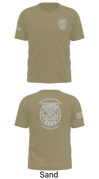 Short Sleeve Performance Shirt, San Marcos Police Mounted Unit, , Teamtime, Team time, sublimation, custom sports apparel, team uniforms, spirit wear, spiritwear, sports uniforms, custom shirts, team store, custom team store, fundraiser sports, apparel fundraiser
