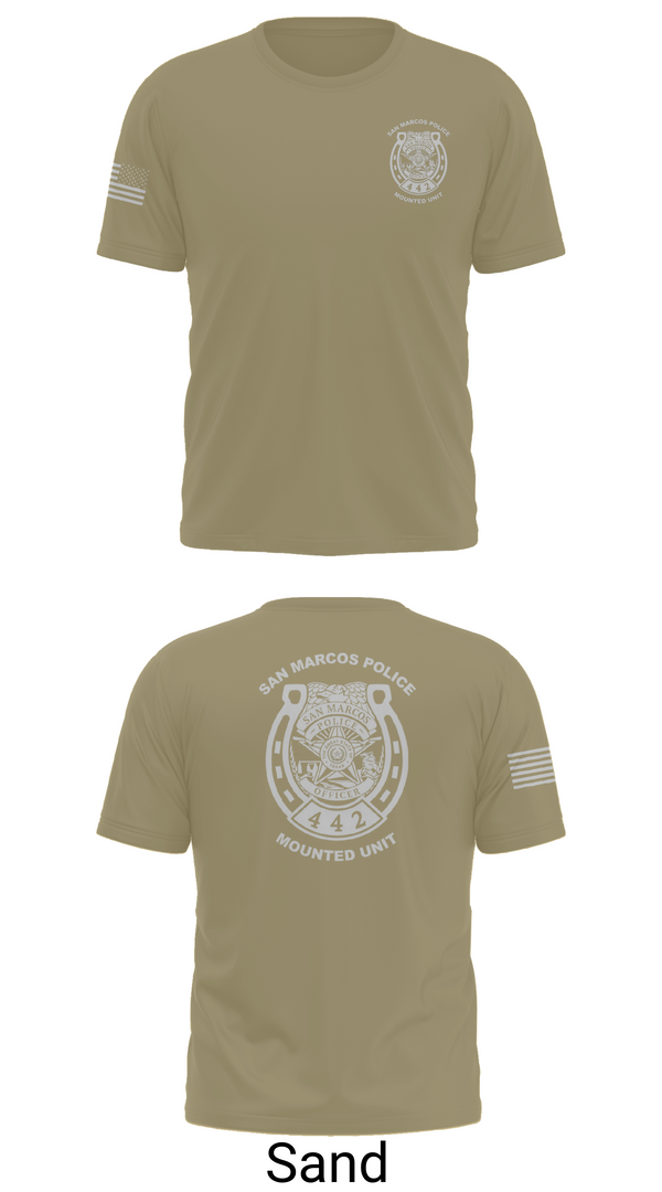 Short Sleeve Performance Shirt, San Marcos Police Mounted Unit, , Teamtime, Team time, sublimation, custom sports apparel, team uniforms, spirit wear, spiritwear, sports uniforms, custom shirts, team store, custom team store, fundraiser sports, apparel fundraiser