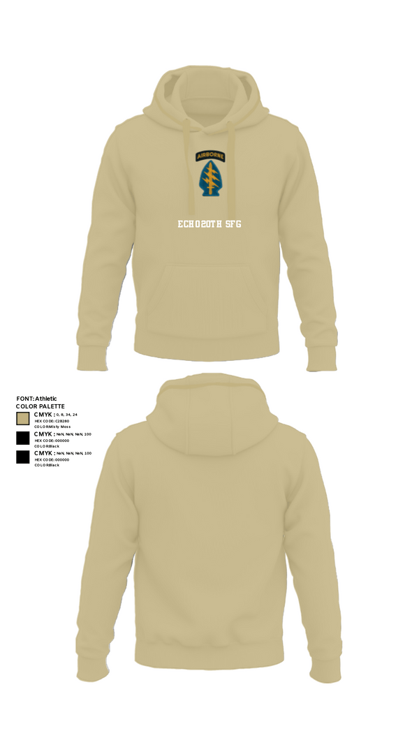 Hoodie, Echo 20th SFG, National Guard, Teamtime, Team time, sublimation, custom sports apparel, team uniforms, spirit wear, spiritwear, sports uniforms, custom shirts, team store, custom team store, fundraiser sports, apparel fundraiser