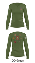 SPO Nation 55364584 Women's Long Sleeve V-neck Shirt - 57