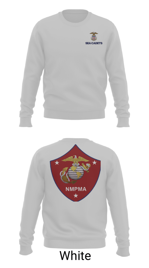 Crew Neck Sweatshirt, GySgt Samuel Grange Squadron, Navy, Teamtime, Team time, sublimation, custom sports apparel, team uniforms, spirit wear, spiritwear, sports uniforms, custom shirts, team store, custom team store, fundraiser sports, apparel fundraiser