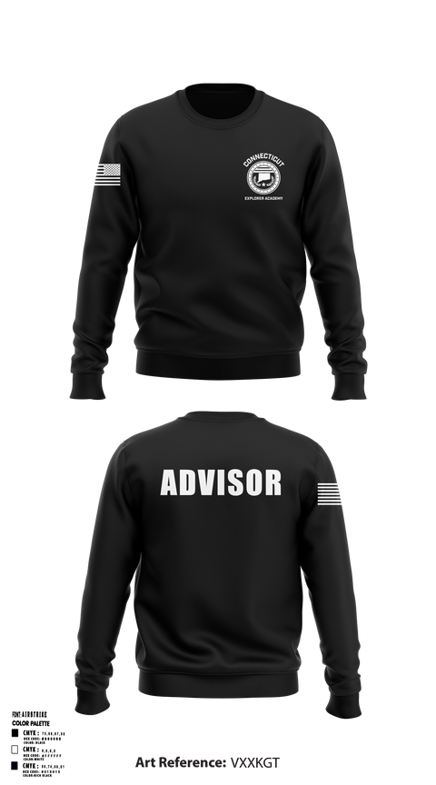 Crew Neck Sweatshirt, Waterbury Police Explorers, , Teamtime, Team time, sublimation, custom sports apparel, team uniforms, spirit wear, spiritwear, sports uniforms, custom shirts, team store, custom team store, fundraiser sports, apparel fundraiser