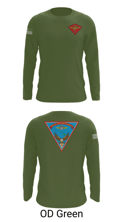 Marine Air Group 24 32391498 Long Sleeve Performance Shirt - 46
