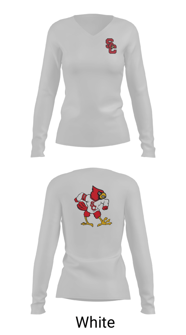 Womens Long Sleeve Vneck Shirt, Scott County High School Golf, Golf, Teamtime, Team time, sublimation, custom sports apparel, team uniforms, spirit wear, spiritwear, sports uniforms, custom shirts, team store, custom team store, fundraiser sports, apparel fundraiser