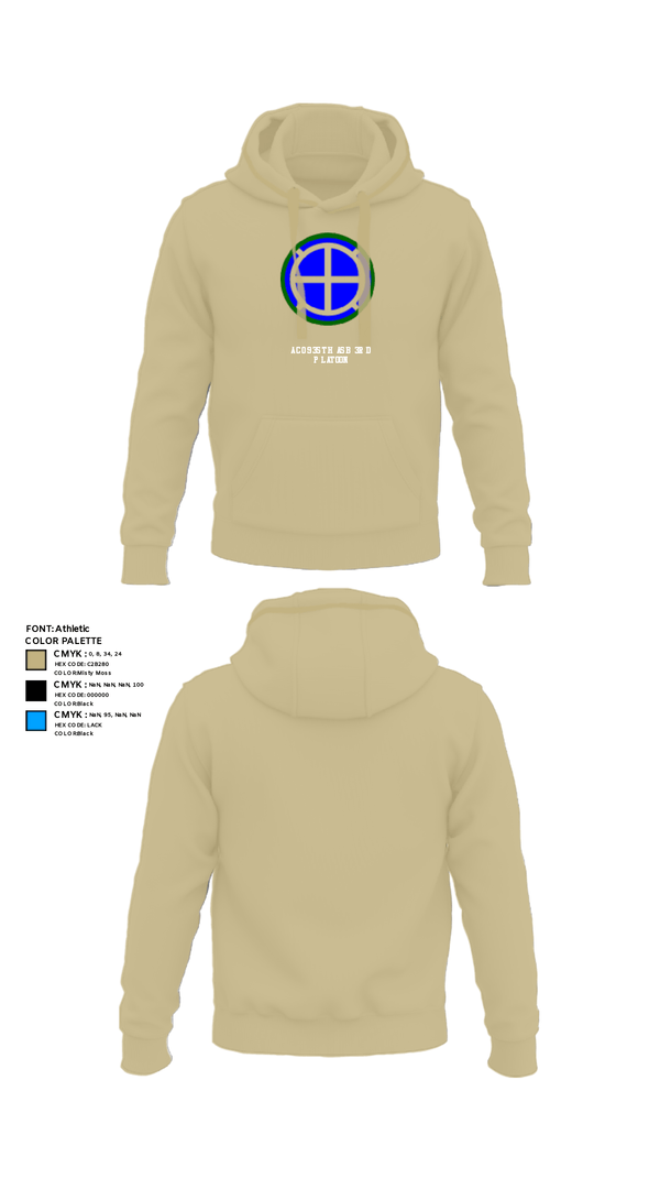 Hoodie, A co 935th ASB 3rd Platoon, National Guard, Teamtime, Team time, sublimation, custom sports apparel, team uniforms, spirit wear, spiritwear, sports uniforms, custom shirts, team store, custom team store, fundraiser sports, apparel fundraiser