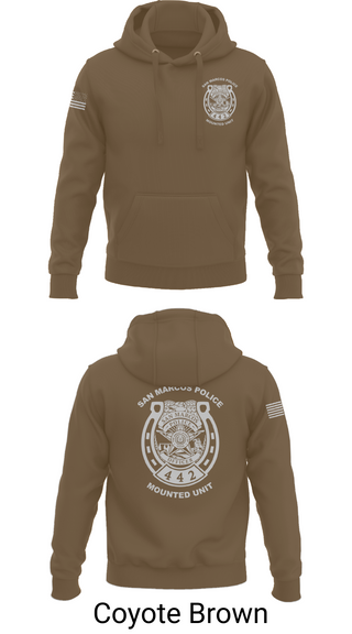 Hoodie, San Marcos Police Mounted Unit, , Teamtime, Team time, sublimation, custom sports apparel, team uniforms, spirit wear, spiritwear, sports uniforms, custom shirts, team store, custom team store, fundraiser sports, apparel fundraiser