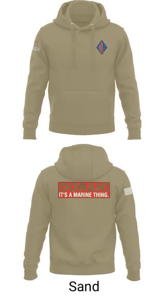 Hoodie, 1st Marine Regiment, Marines, Teamtime, Team time, sublimation, custom sports apparel, team uniforms, spirit wear, spiritwear, sports uniforms, custom shirts, team store, custom team store, fundraiser sports, apparel fundraiser