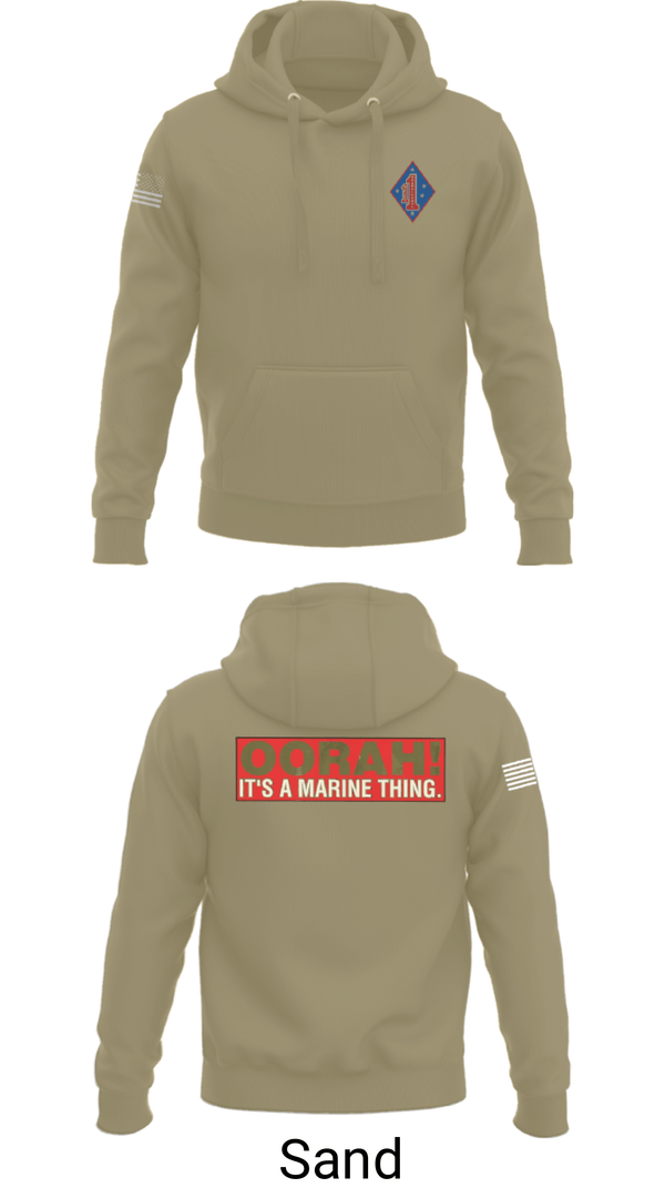 Hoodie, 1st Marine Regiment, Marines, Teamtime, Team time, sublimation, custom sports apparel, team uniforms, spirit wear, spiritwear, sports uniforms, custom shirts, team store, custom team store, fundraiser sports, apparel fundraiser