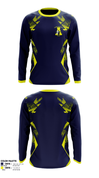 Long Sleeve Performance Shirt, Airport High School Cheer, Cheer, Teamtime, Team time, sublimation, custom sports apparel, team uniforms, spirit wear, spiritwear, sports uniforms, custom shirts, team store, custom team store, fundraiser sports, apparel fundraiser