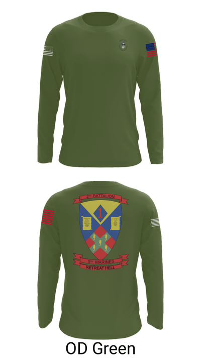 2nd battalion , 5th marines 24744641 Long Sleeve Performance Shirt - 37