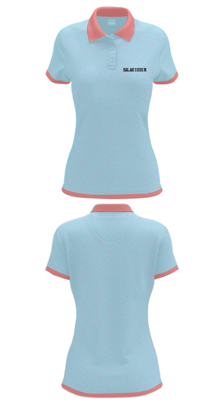 Women's Short Sleeve Performance Polo, Salahuddin, Golf, Teamtime, Team time, sublimation, custom sports apparel, team uniforms, spirit wear, spiritwear, sports uniforms, custom shirts, team store, custom team store, fundraiser sports, apparel fundraiser