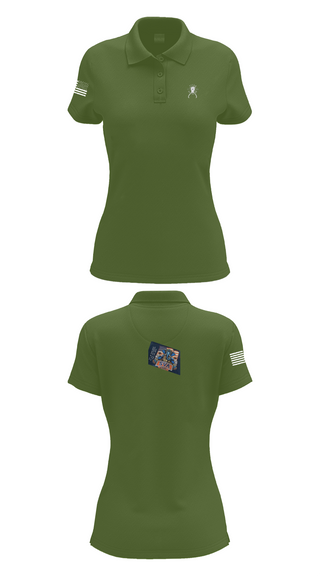Womens Short Sleeve Performance Polo, TITAN BN, Army, Teamtime, Team time, sublimation, custom sports apparel, team uniforms, spirit wear, spiritwear, sports uniforms, custom shirts, team store, custom team store, fundraiser sports, apparel fundraiser