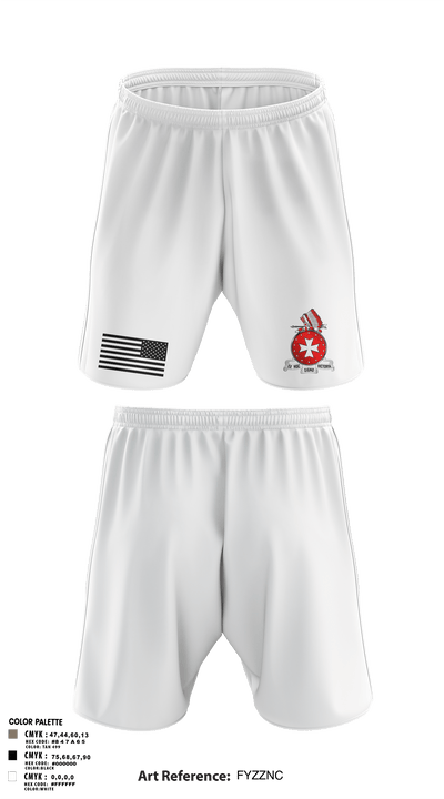 Bravo 1st BN 14th FAR 722916 Athletic Shorts With Pockets - 2