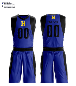 Basketball Uniform, Hazen High School Basketball, Men's Basketball, Teamtime, Team time, sublimation, custom sports apparel, team uniforms, spirit wear, spiritwear, sports uniforms, custom shirts, team store, custom team store, fundraiser sports, apparel fundraiser