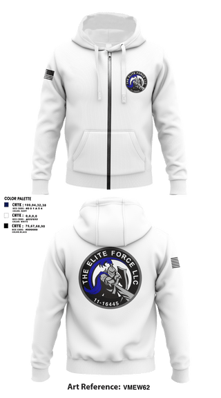 Zip Hoodie, The Elite Force Llc, Police, Teamtime, Team time, sublimation, custom sports apparel, team uniforms, spirit wear, spiritwear, sports uniforms, custom shirts, team store, custom team store, fundraiser sports, apparel fundraiser