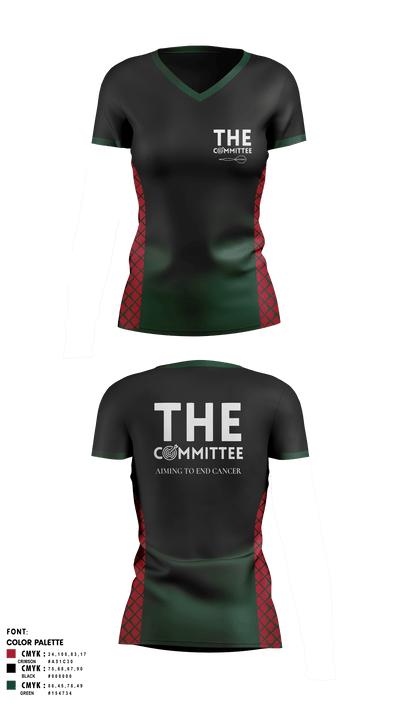 The Committee 14390030 Women's Short Sleeve V-neck Shirt - 2