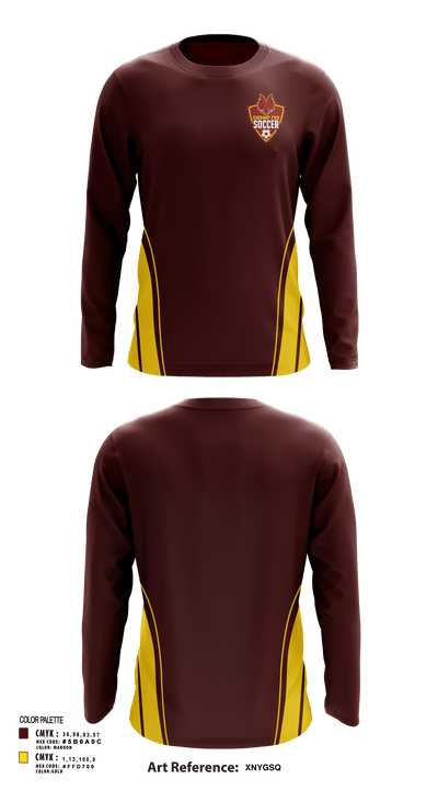 Marion High School Soccer 2860399 Long Sleeve Performance Shirt - 138