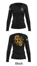 Corona Del Sol High School Tennis 5181555 Women's Long Sleeve V-neck Shirt - 13