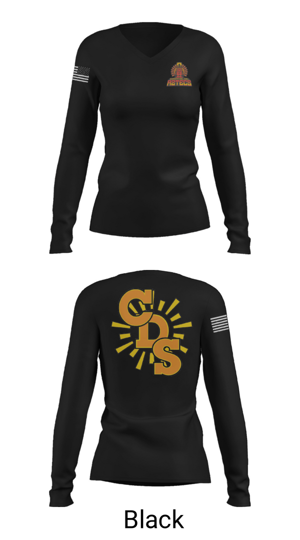 Women's Long Sleeve Vneck Shirt, Corona Del Sol High School Tennis, Tennis, Teamtime, Team time, sublimation, custom sports apparel, team uniforms, spirit wear, spiritwear, sports uniforms, custom shirts, team store, custom team store, fundraiser sports, apparel fundraiser