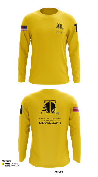 Long Sleeve Performance Shirt, AT 4 pools and landscaping services llc, , Teamtime, Team time, sublimation, custom sports apparel, team uniforms, spirit wear, spiritwear, sports uniforms, custom shirts, team store, custom team store, fundraiser sports, apparel fundraiser
