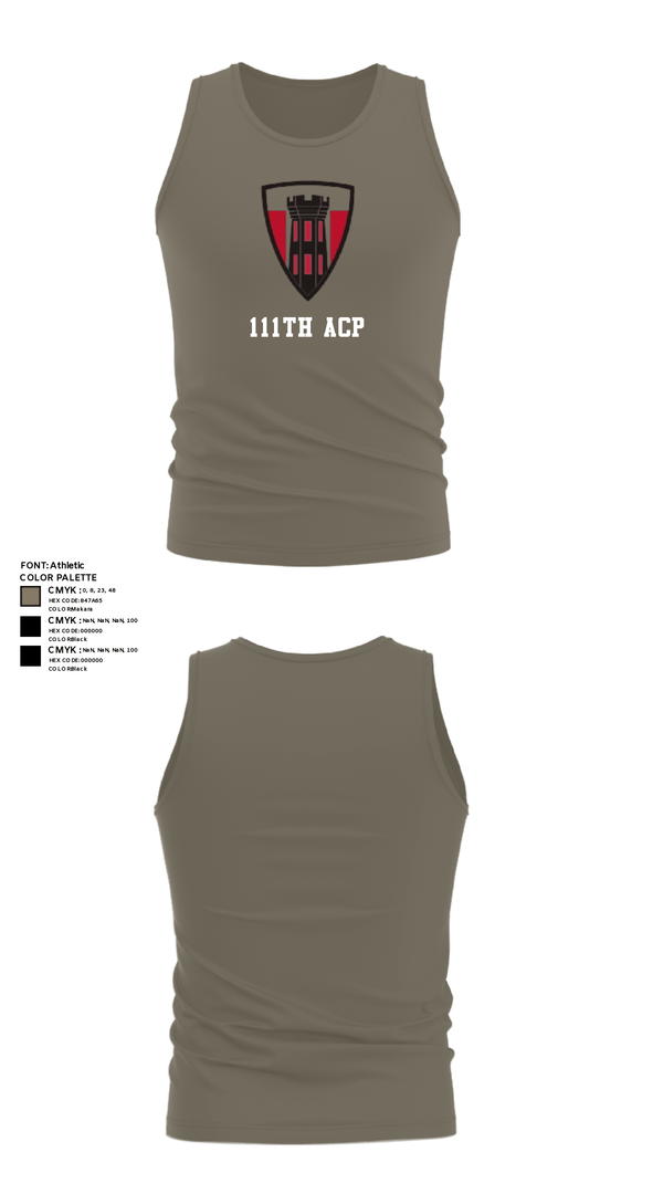 Tank Top, 111th ACP, National Guard, Teamtime, Team time, sublimation, custom sports apparel, team uniforms, spirit wear, spiritwear, sports uniforms, custom shirts, team store, custom team store, fundraiser sports, apparel fundraiser