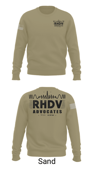Crew Neck Sweatshirt, 711 HPW/RHDV, Army, Teamtime, Team time, sublimation, custom sports apparel, team uniforms, spirit wear, spiritwear, sports uniforms, custom shirts, team store, custom team store, fundraiser sports, apparel fundraiser