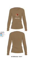D FST 8-1 CAV 24153334 Women's Long Sleeve V-neck Shirt -1 2