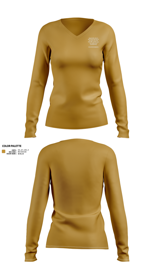 Womens Long Sleeve Vneck Shirt, Ultra, Spirit Store, Teamtime, Team time, sublimation, custom sports apparel, team uniforms, spirit wear, spiritwear, sports uniforms, custom shirts, team store, custom team store, fundraiser sports, apparel fundraiser