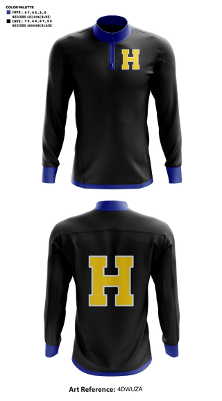 Quarter Zip Jacket, Hazen High School Basketball, Men's Basketball, Teamtime, Team time, sublimation, custom sports apparel, team uniforms, spirit wear, spiritwear, sports uniforms, custom shirts, team store, custom team store, fundraiser sports, apparel fundraiser