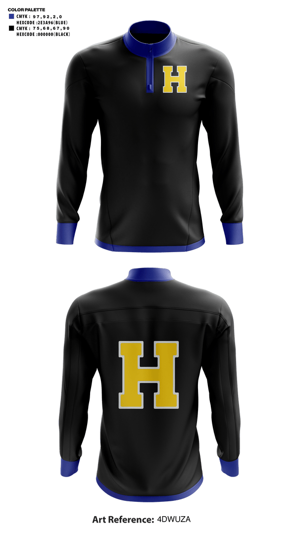 Quarter Zip Jacket, Hazen High School Basketball, Men's Basketball, Teamtime, Team time, sublimation, custom sports apparel, team uniforms, spirit wear, spiritwear, sports uniforms, custom shirts, team store, custom team store, fundraiser sports, apparel fundraiser
