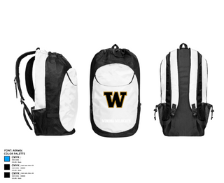 Gear Bag, Winona Wildcats, Men's Basketball, Teamtime, Team time, sublimation, custom sports apparel, team uniforms, spirit wear, spiritwear, sports uniforms, custom shirts, team store, custom team store, fundraiser sports, apparel fundraiser