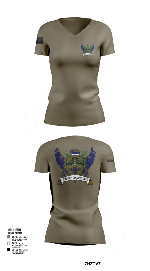 Womens Short Sleeve Vneck Shirt, Pieper Legacy Loft, , Teamtime, Team time, sublimation, custom sports apparel, team uniforms, spirit wear, spiritwear, sports uniforms, custom shirts, team store, custom team store, fundraiser sports, apparel fundraiser