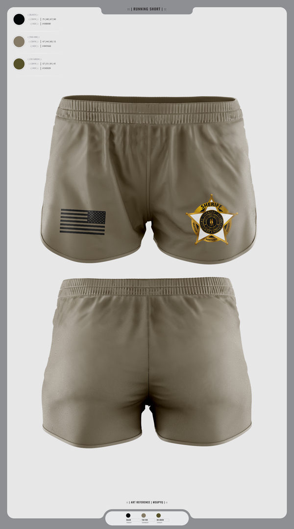 Womens Shorts, Deputy Cleveland, Police, Teamtime, Team time, sublimation, custom sports apparel, team uniforms, spirit wear, spiritwear, sports uniforms, custom shirts, team store, custom team store, fundraiser sports, apparel fundraiser