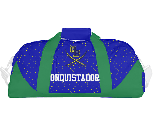 Duffle Bag, Conquistadors, Softball, Teamtime, Team time, sublimation, custom sports apparel, team uniforms, spirit wear, spiritwear, sports uniforms, custom shirts, team store, custom team store, fundraiser sports, apparel fundraiser