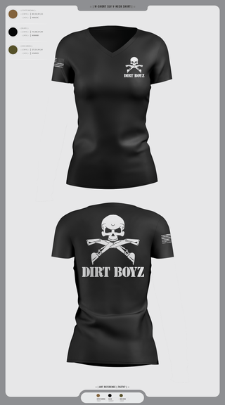 Womens Short Sleeve Vneck Shirt, Dirt boyz, Air Force, Teamtime, Team time, sublimation, custom sports apparel, team uniforms, spirit wear, spiritwear, sports uniforms, custom shirts, team store, custom team store, fundraiser sports, apparel fundraiser