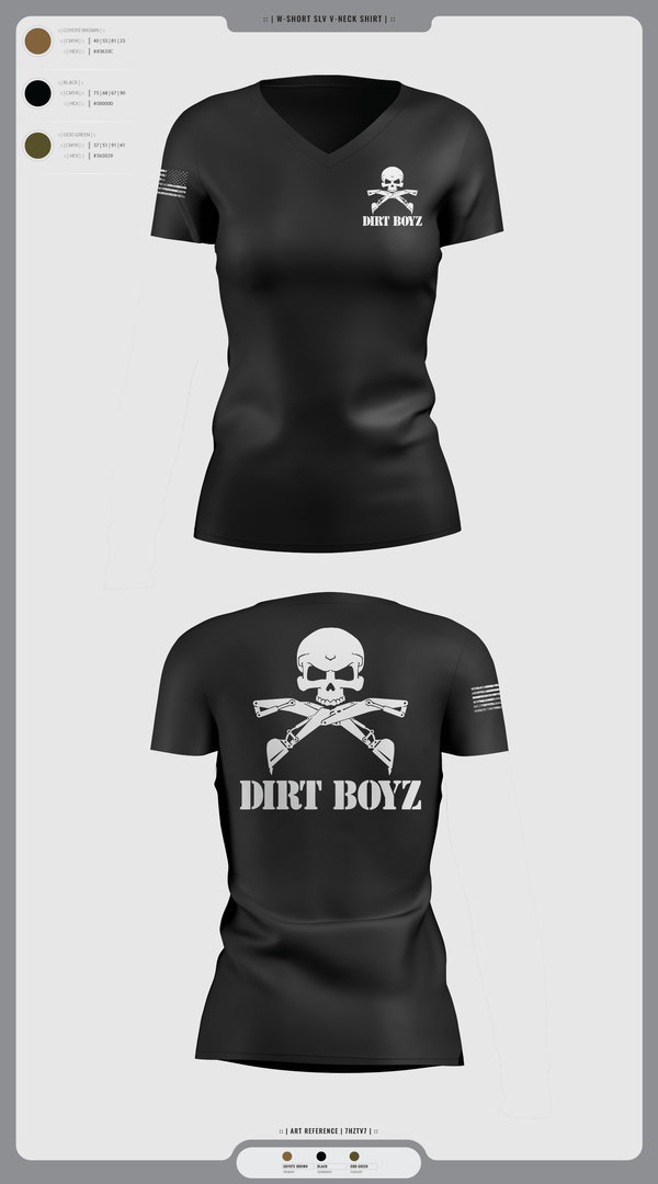 Womens Short Sleeve Vneck Shirt, Dirt boyz, Air Force, Teamtime, Team time, sublimation, custom sports apparel, team uniforms, spirit wear, spiritwear, sports uniforms, custom shirts, team store, custom team store, fundraiser sports, apparel fundraiser