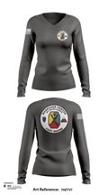 Fort moore 23614259 Women's Long Sleeve V-neck Shirt - 103