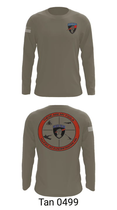 Bravo 1/78th FA 82804749 Long Sleeve Performance Shirt - 66