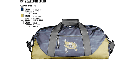 Duffle Bag, Perrin Pirates, Football, Teamtime, Team time, sublimation, custom sports apparel, team uniforms, spirit wear, spiritwear, sports uniforms, custom shirts, team store, custom team store, fundraiser sports, apparel fundraiser