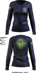 BVFC 74713684 Women's Long Sleeve V-neck Shirt - 2