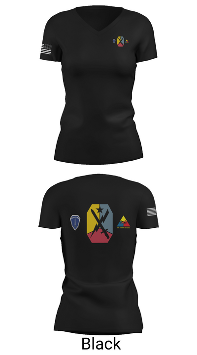 Fort moore 23614259 Women's Short Sleeve V-neck Shirt - 28