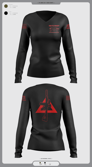 Womens Long Sleeve Vneck Shirt, , , Teamtime, Team time, sublimation, custom sports apparel, team uniforms, spirit wear, spiritwear, sports uniforms, custom shirts, team store, custom team store, fundraiser sports, apparel fundraiser