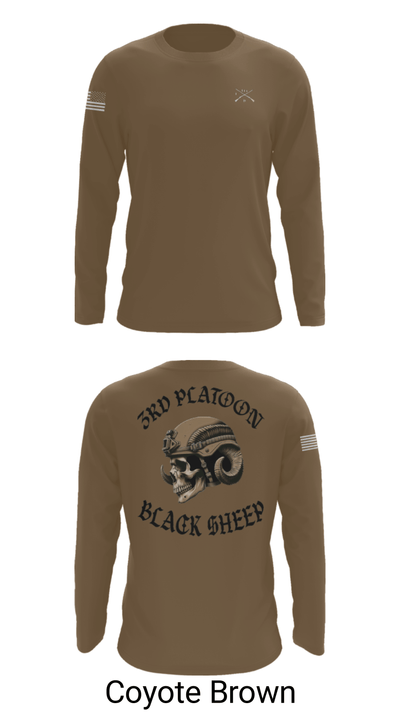 3rd PLT Black Sheep 32884167 Long Sleeve Performance Shirt - 6