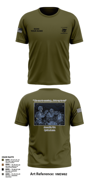 Short Sleeve Performance Shirt, Charger Co. / 2-112th Infantry Battalion, National Guard, Teamtime, Team time, sublimation, custom sports apparel, team uniforms, spirit wear, spiritwear, sports uniforms, custom shirts, team store, custom team store, fundraiser sports, apparel fundraiser