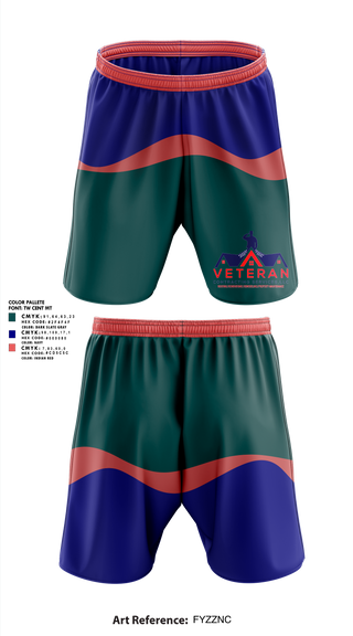 Athletic Shorts With Pockets, Veteran Contracting Servíces, , Teamtime, Team time, sublimation, custom sports apparel, team uniforms, spirit wear, spiritwear, sports uniforms, custom shirts, team store, custom team store, fundraiser sports, apparel fundraiser