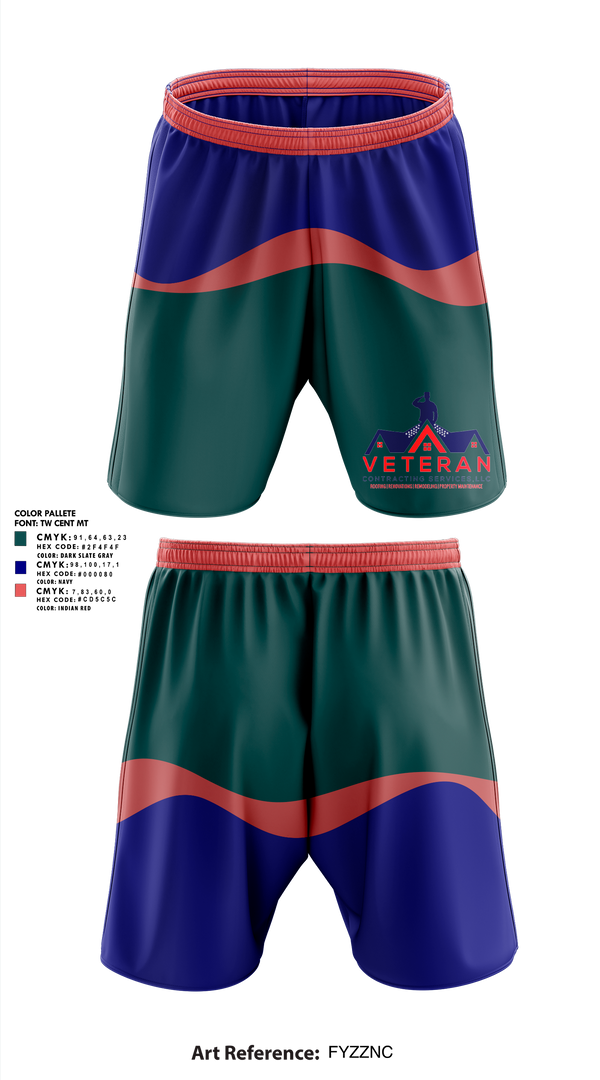 Athletic Shorts With Pockets, Veteran Contracting Servíces, , Teamtime, Team time, sublimation, custom sports apparel, team uniforms, spirit wear, spiritwear, sports uniforms, custom shirts, team store, custom team store, fundraiser sports, apparel fundraiser