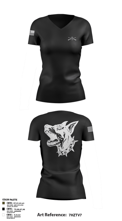 Delta Co 2-35 83859873 Women's Short Sleeve V-neck Shirt - 3