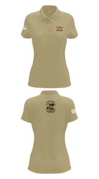 Womens Short Sleeve Performance Polo, 1-7FA Cobra Btry, , Teamtime, Team time, sublimation, custom sports apparel, team uniforms, spirit wear, spiritwear, sports uniforms, custom shirts, team store, custom team store, fundraiser sports, apparel fundraiser