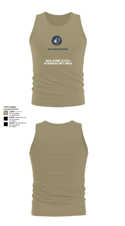 NAVAL SUPPORT ACTIVITY BETHESDA SECURITY FORCES 28838405 Tank Top - 94
