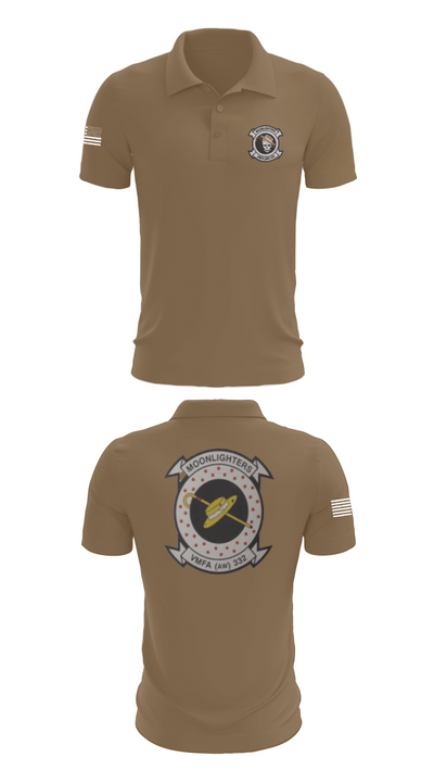 VMFA-332 The Moonlighters 29098342 Short Sleeve Performance Polo - 7
